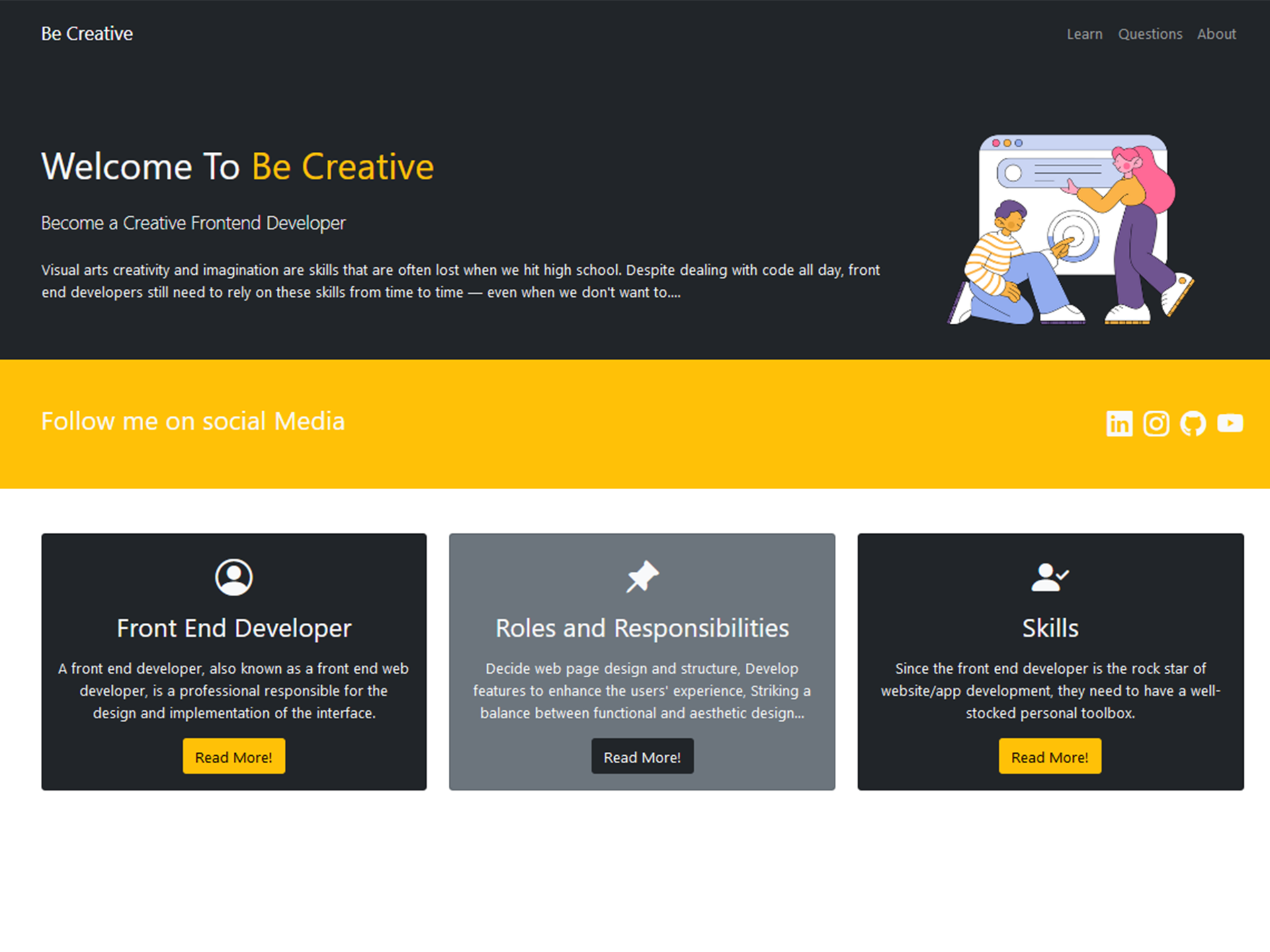 Be Creative Site