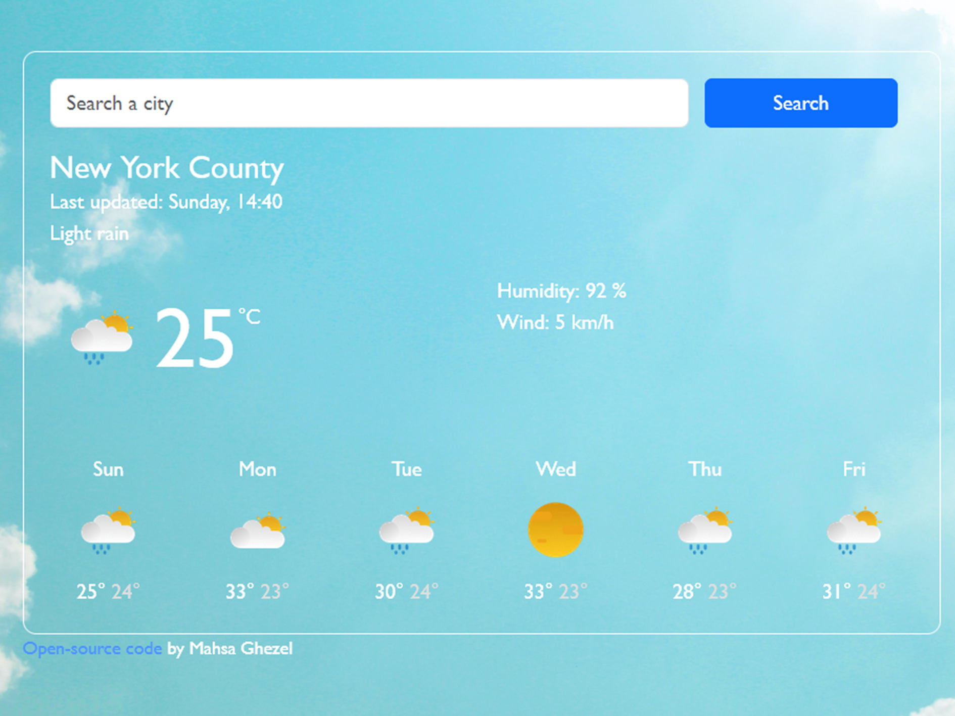 Weather App Site